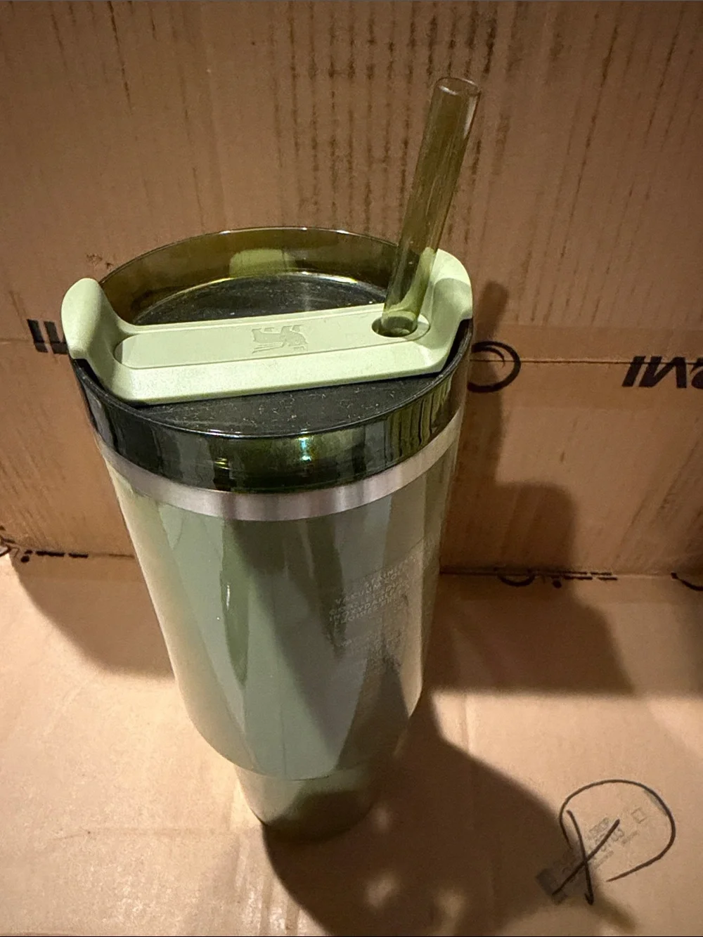Starbucks Stanley Olive Green Travel Tumbler with Handle
